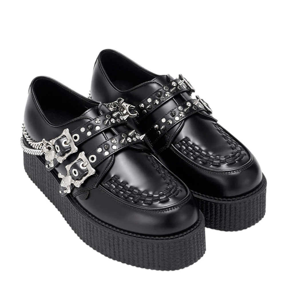 UNDERGROUND ORIGINAL WULFRUN CREEPER - DOUBLE - LEATHER & CHAIN