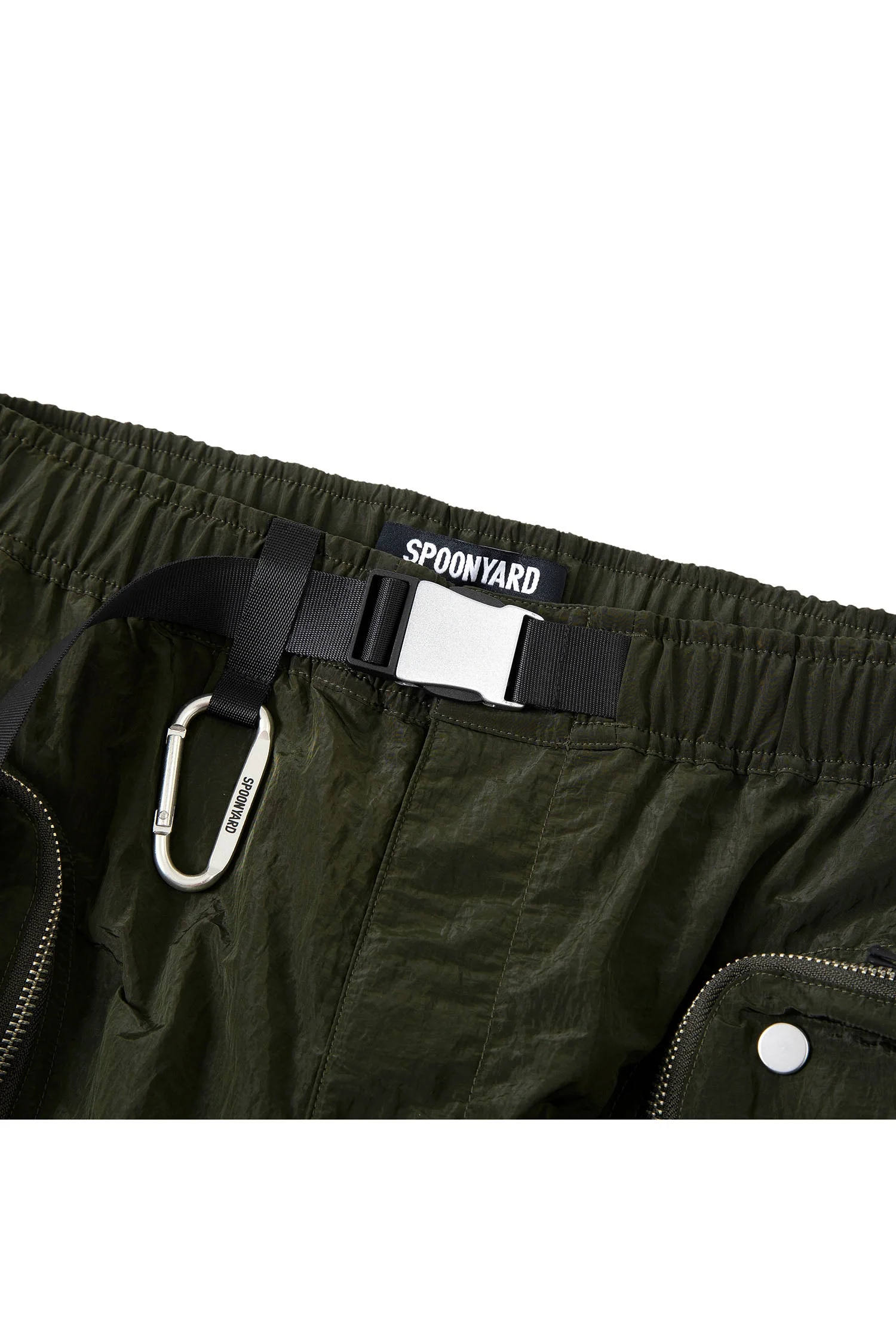 UNISEX ZIP POCKETS BELTED JOGGERS
