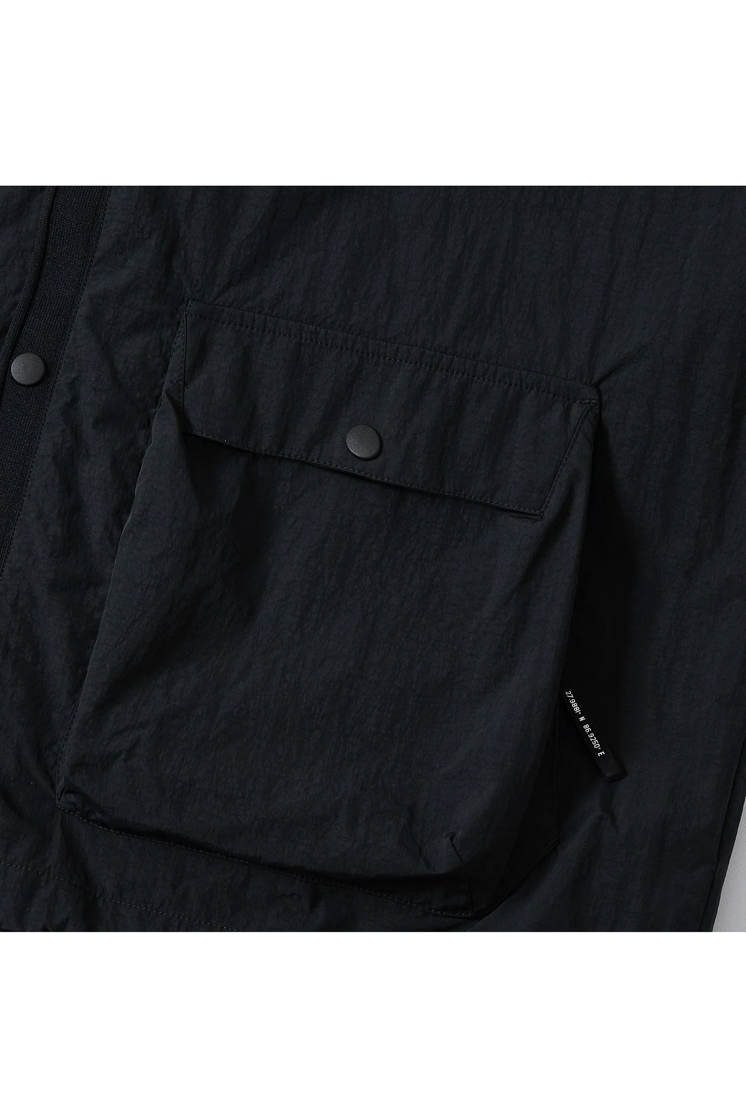 UNISEX FRONT POCKETS NYLON CARDIGAN