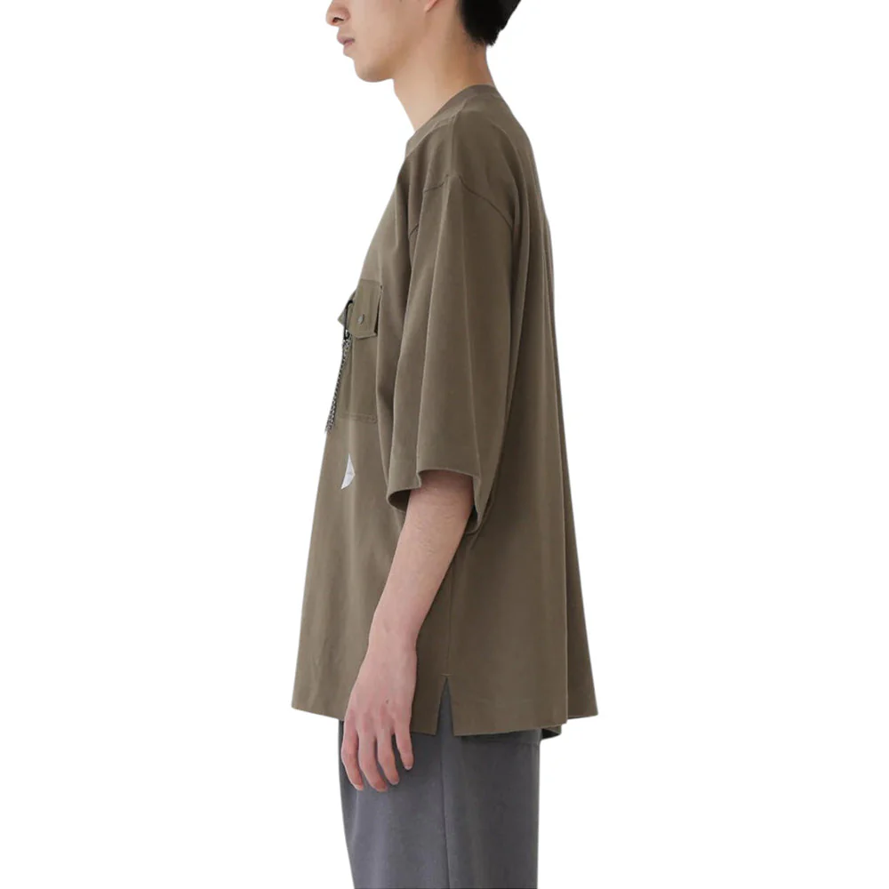 AND WANDER HEAVY COTTON POCKET HS TEE