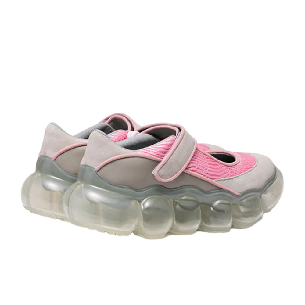 grounds JEWELRY COCOON GRAY MESH PINK / CLEAR