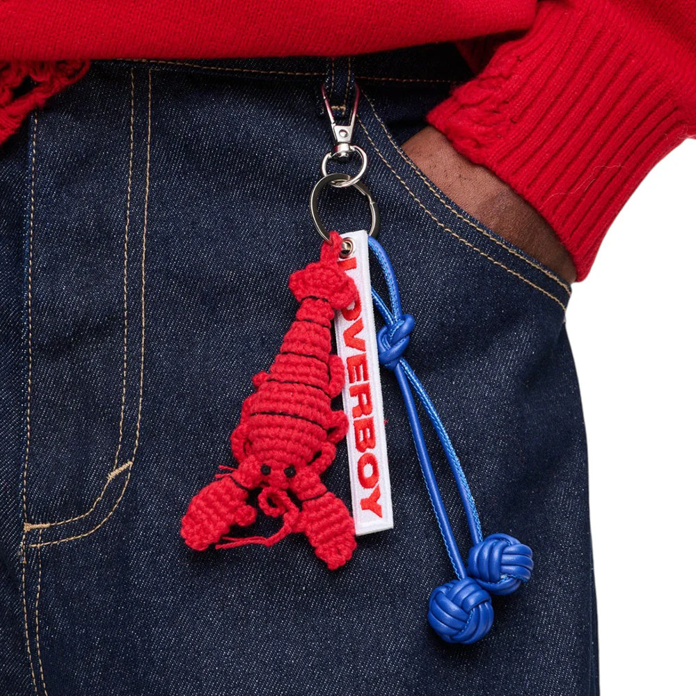 CHARLES JEFFREY LOVERBOY BAG CHARM IN LOBSTER