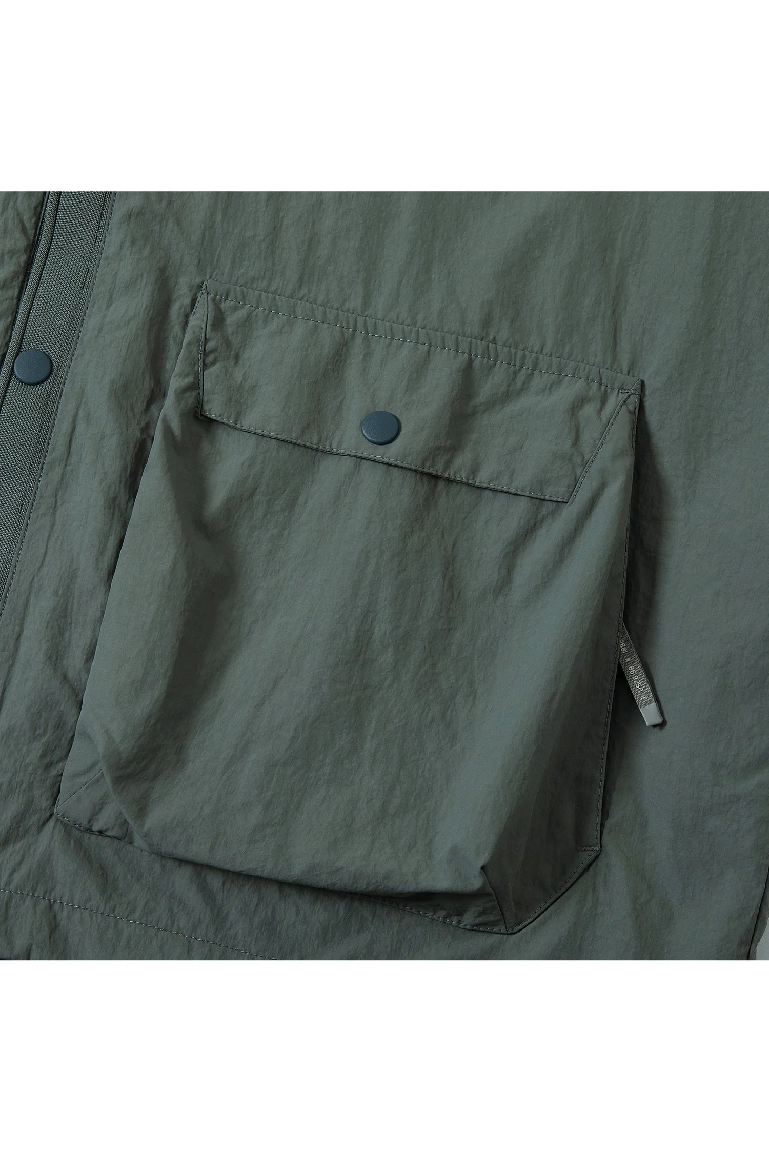 UNISEX FRONT POCKETS NYLON CARDIGAN