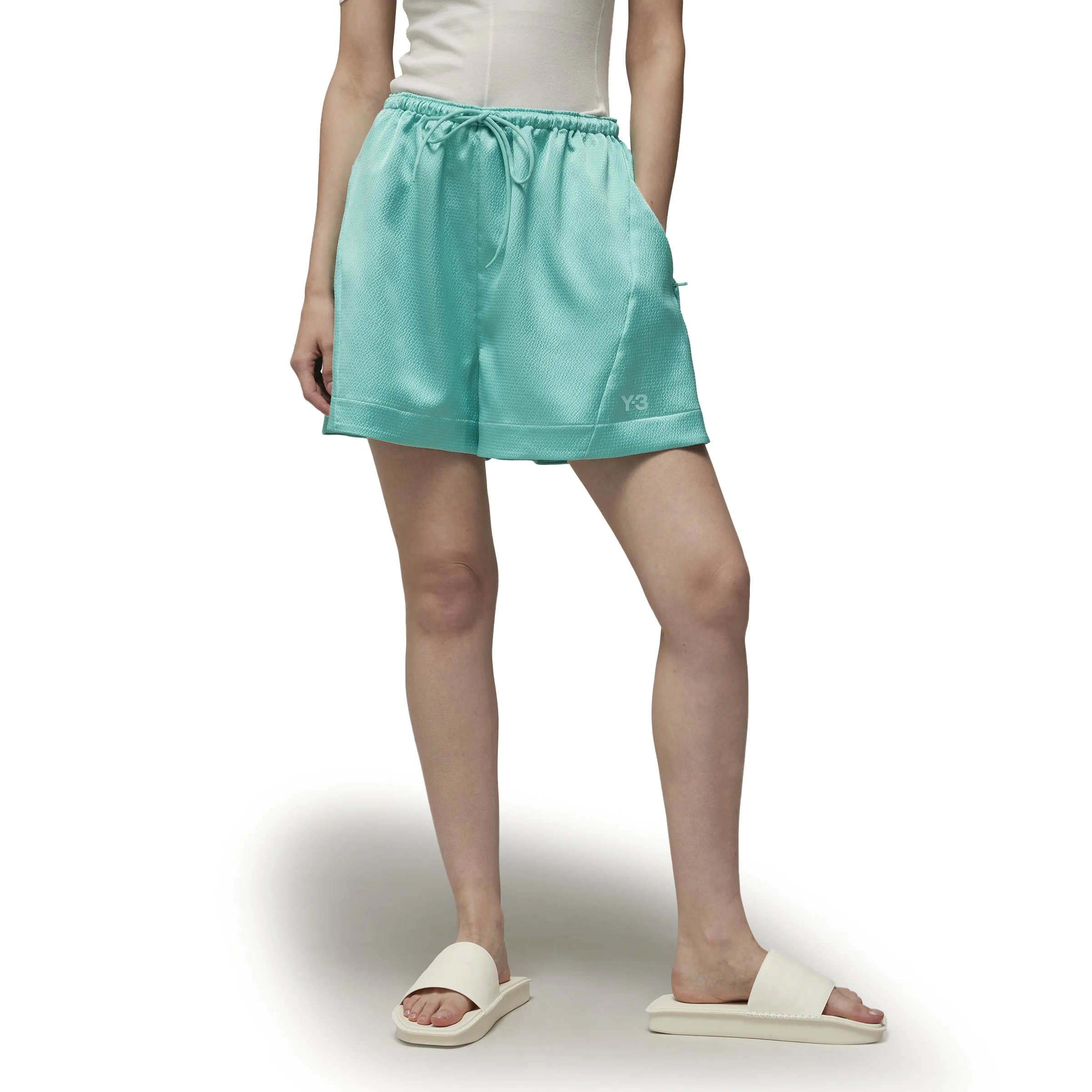 Y-3 TECH SEERSUCKER SHORTS (WOMEN)