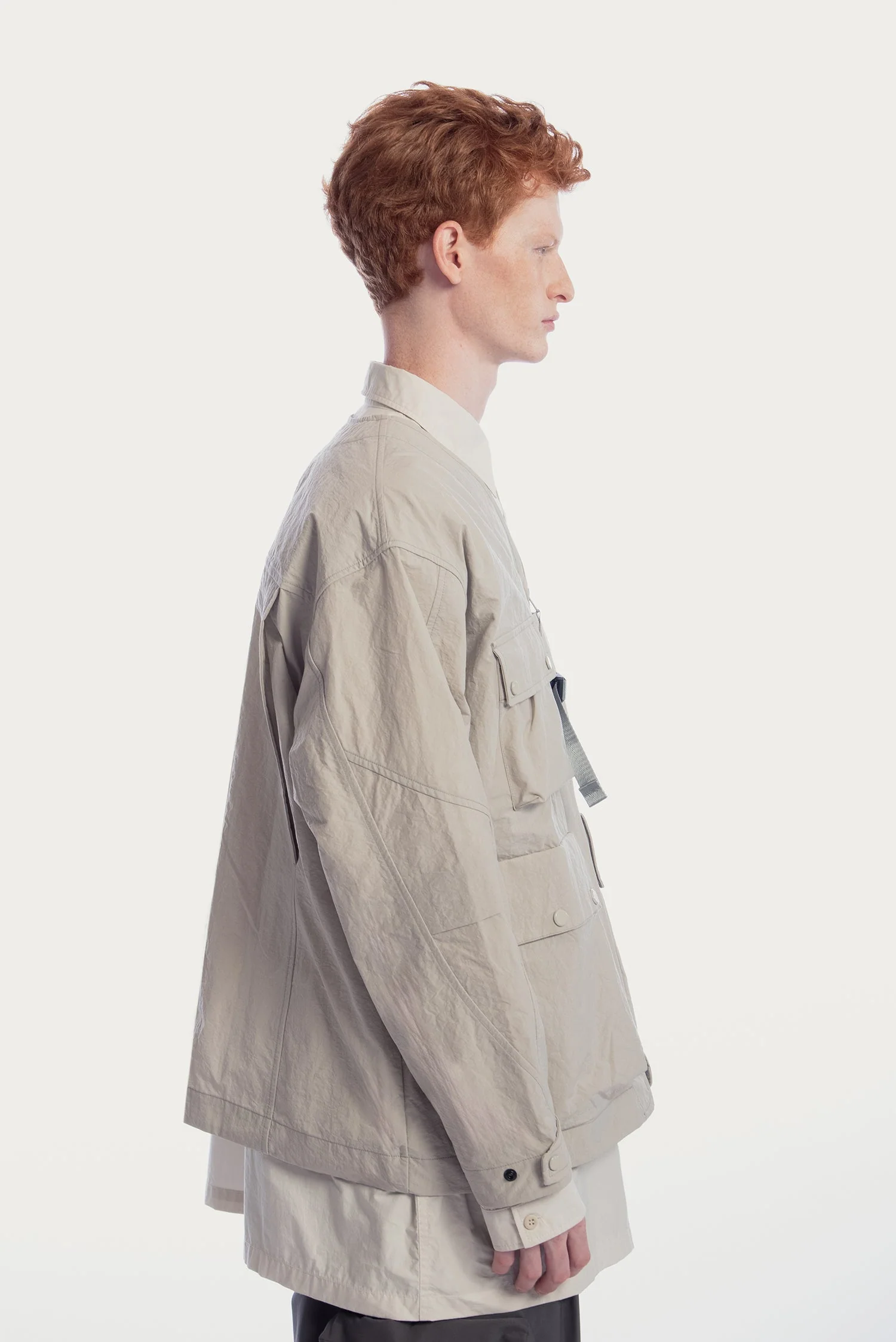 UNISEX V-NECK 3D POCKETS JACKET