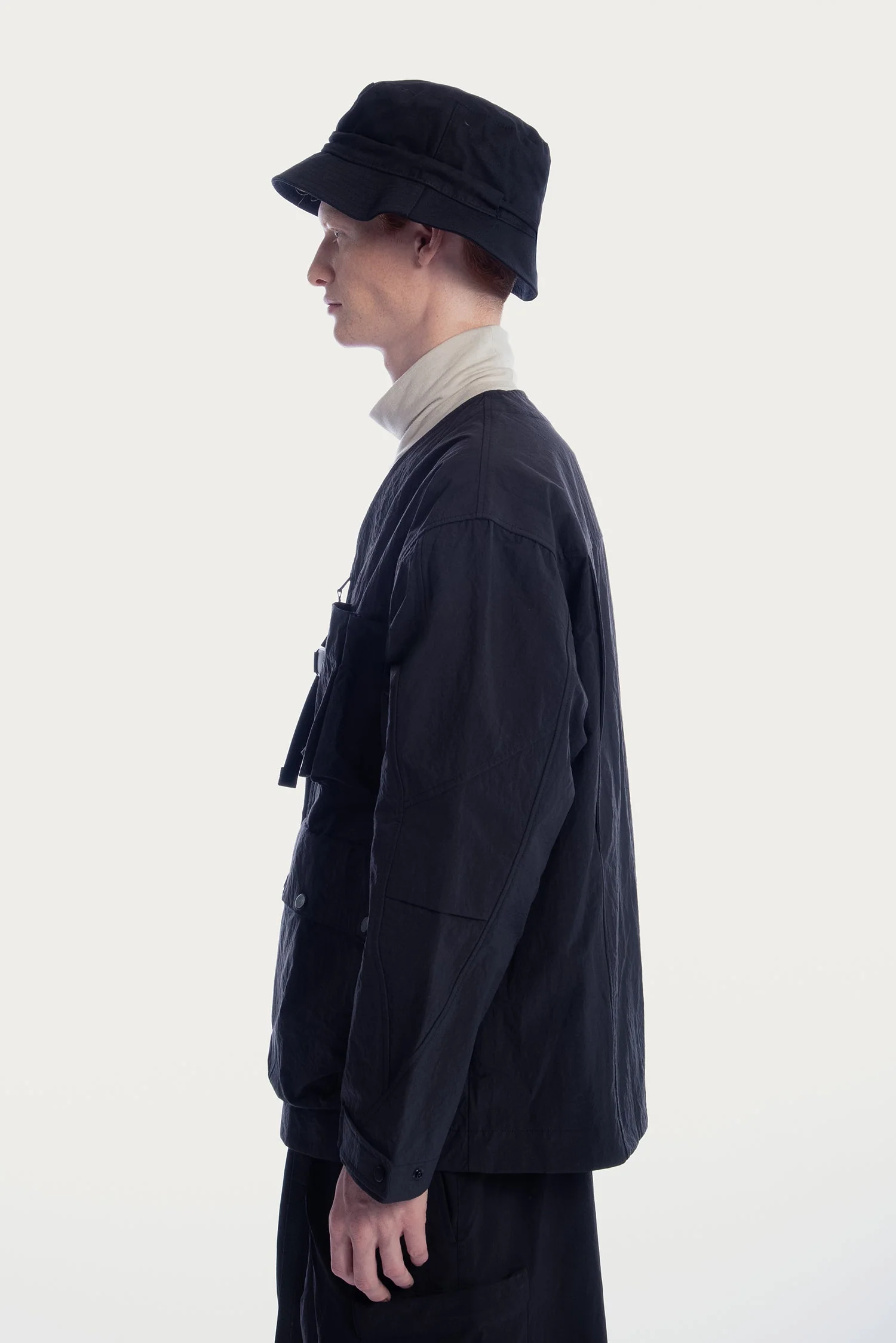 UNISEX V-NECK 3D POCKETS JACKET