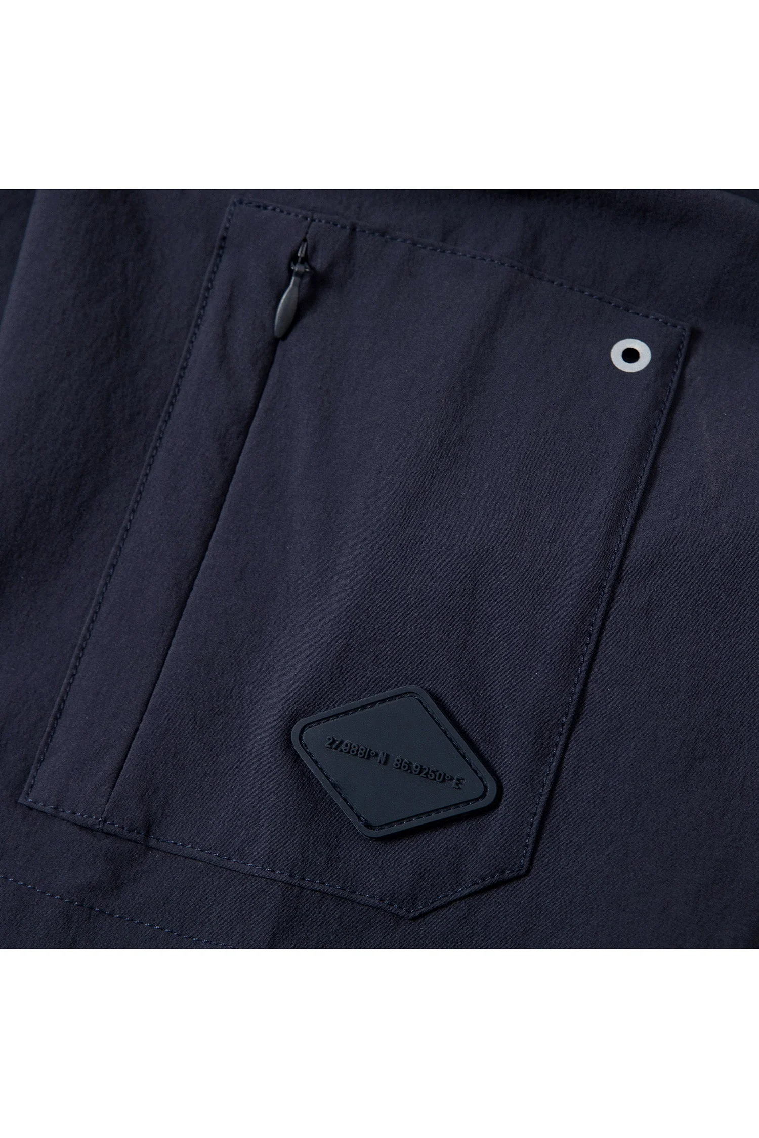 UNISEX PACKABLE SIDE ZIP POCKETS WOVEN S/S TOP