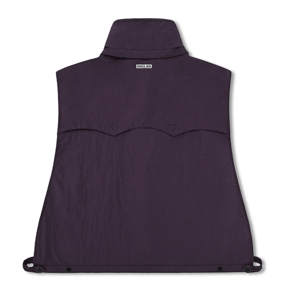 ANGLAN NYLON HIDDEN HOOD CROP VEST