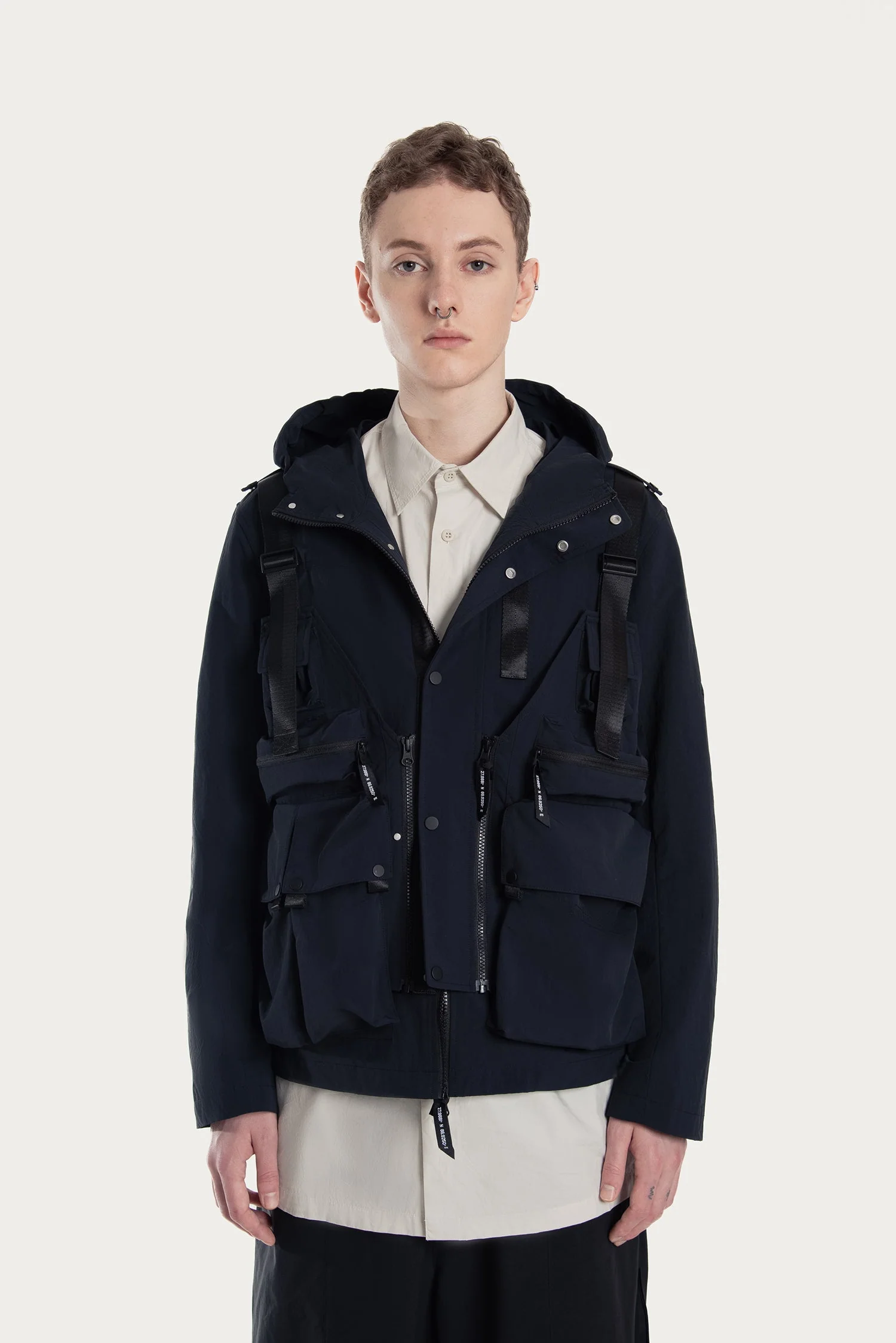 MEN'S 2-IN-1 DETACHABLE VEST-DETAIL JACKET