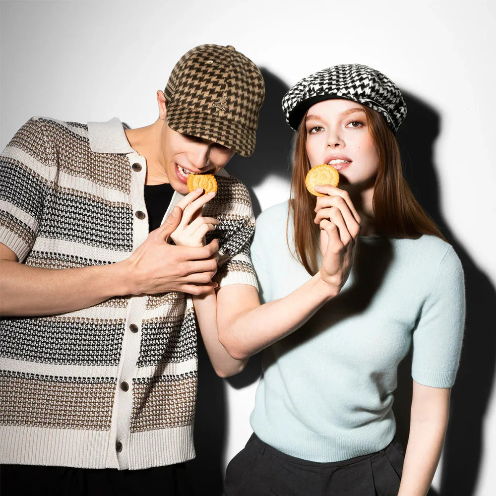 KANGOL BLOCK ZIG DRIVING CAP