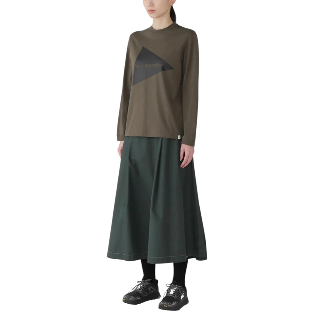 AND WANDER LOGO LS TEE