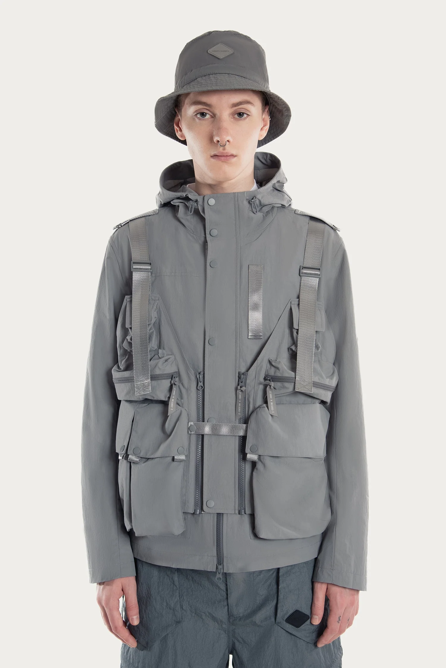 MEN'S 2-IN-1 DETACHABLE VEST-DETAIL JACKET