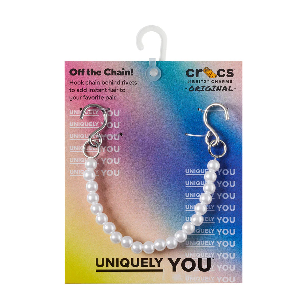 CROCS PEARL STRAP CHAIN JIBBITZ