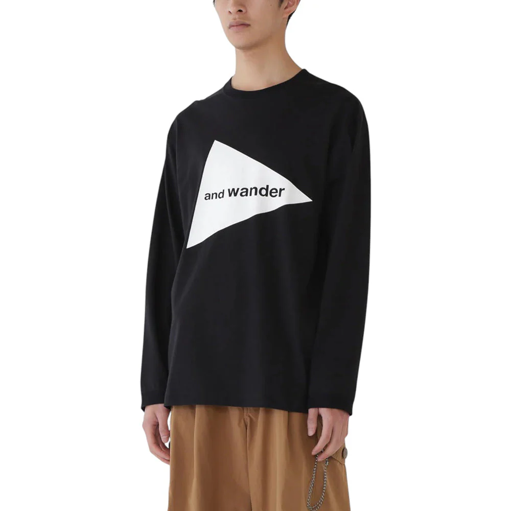 AND WANDER LOGO LS TEE