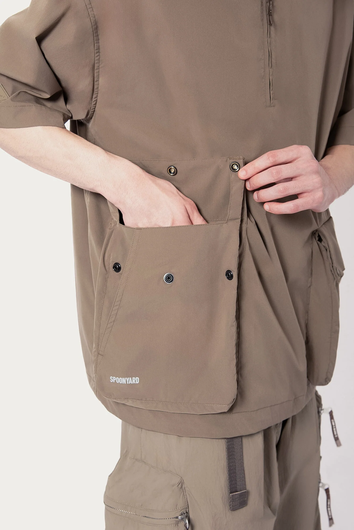 UNISEX SOLOTEX® PACKABLE HALF ZIP POLO