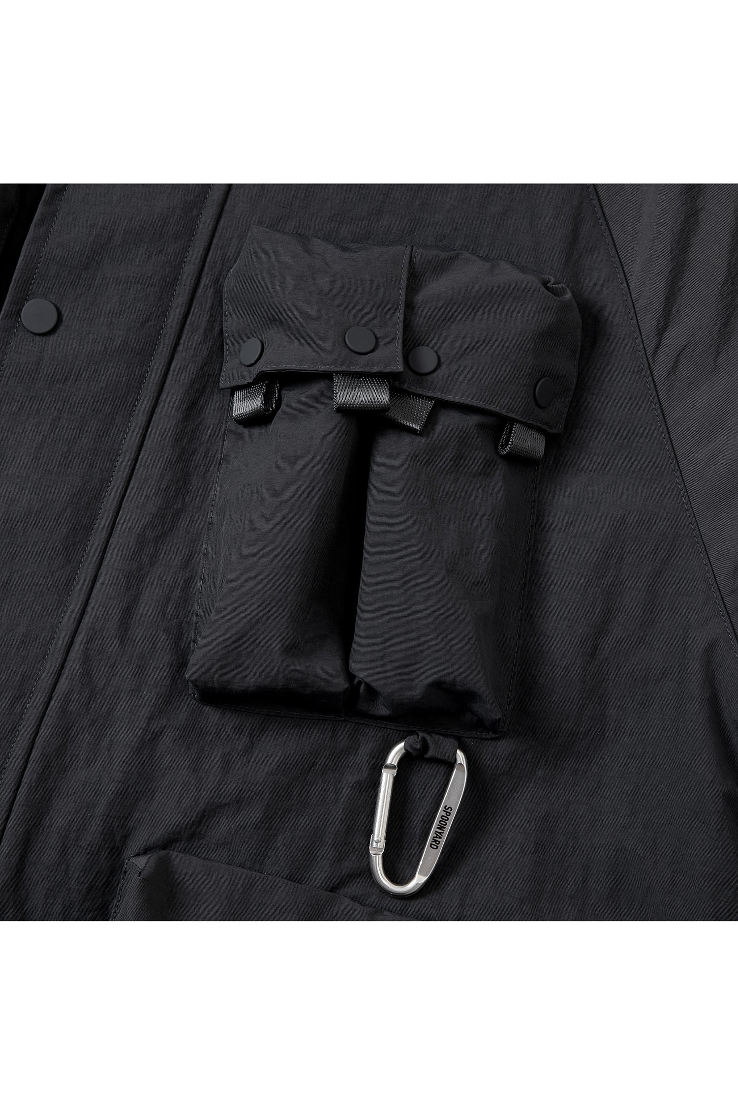 UNISEX MULTI POCKETS HOODED JACKET