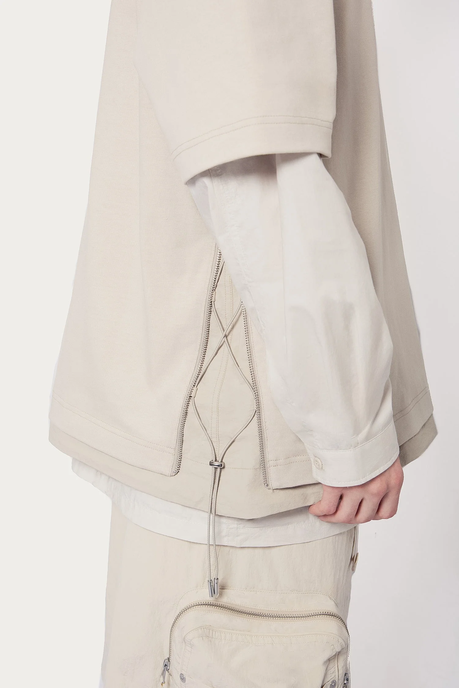 UNISEX SIDE LACE UP TEE