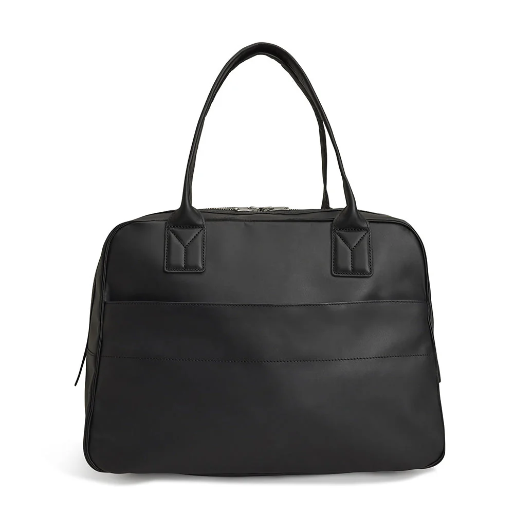 Y-3 LEATHER AIRLINER BAG