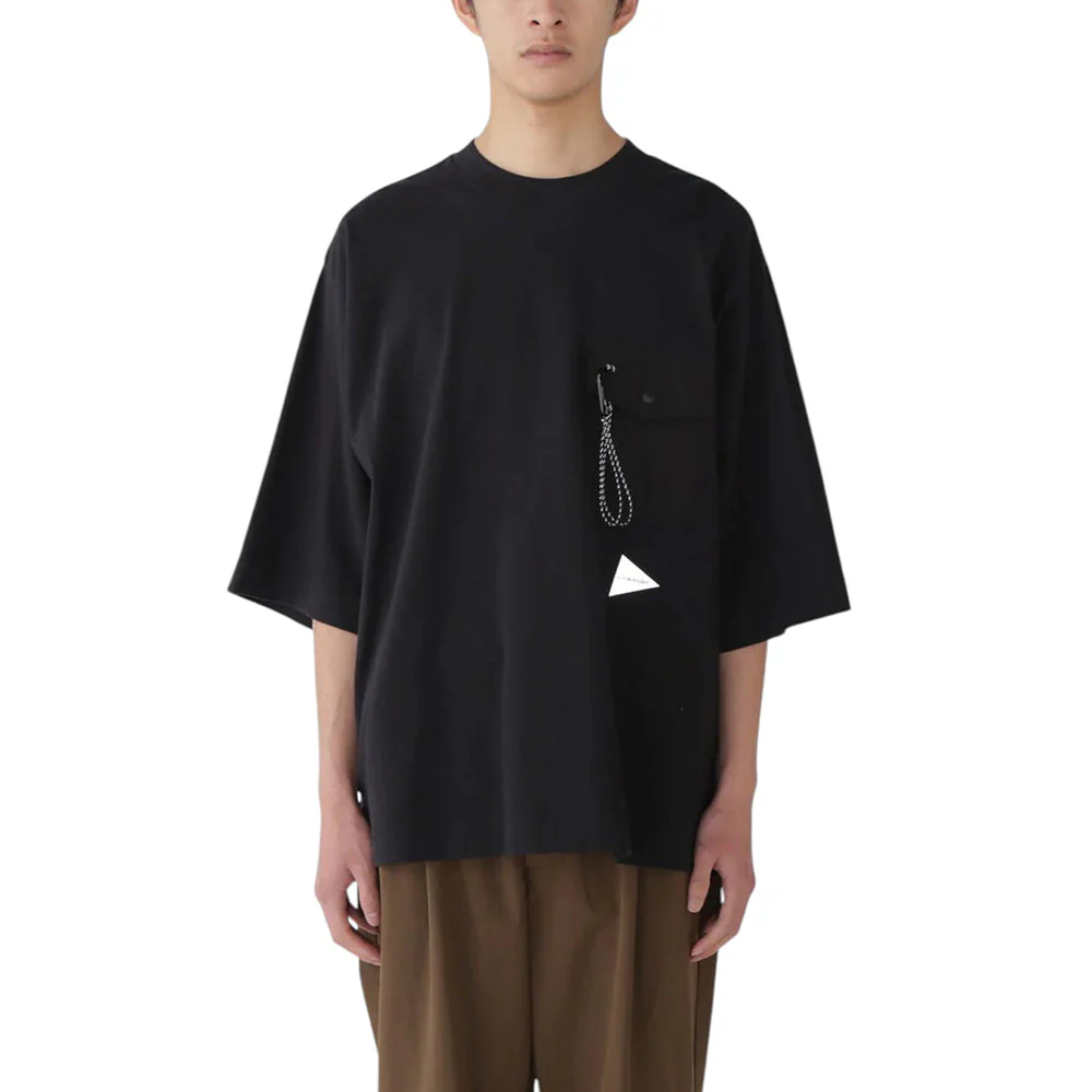 AND WANDER HEAVY COTTON POCKET HS TEE