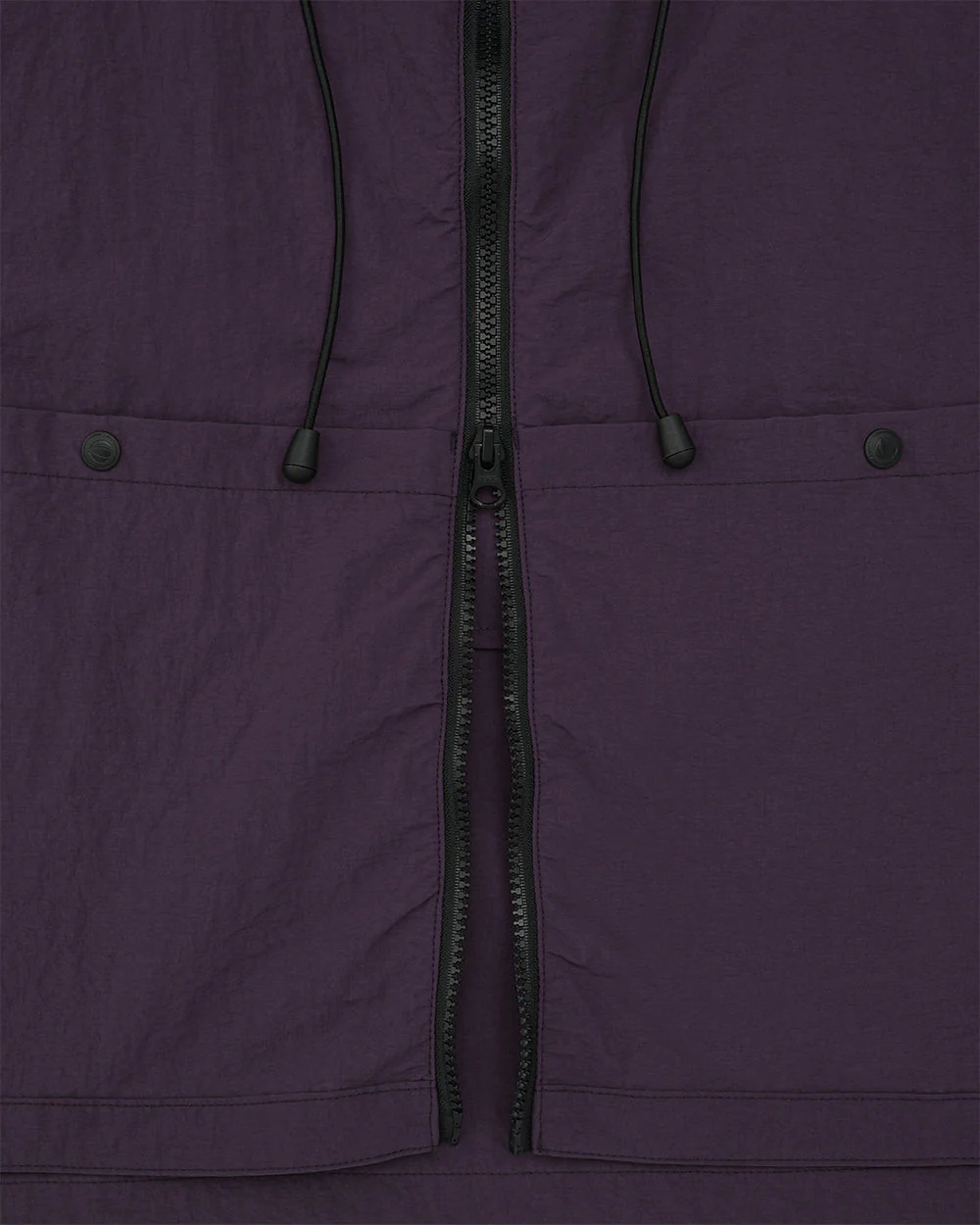 ANGLAN NYLON HIDDEN HOOD CROP VEST