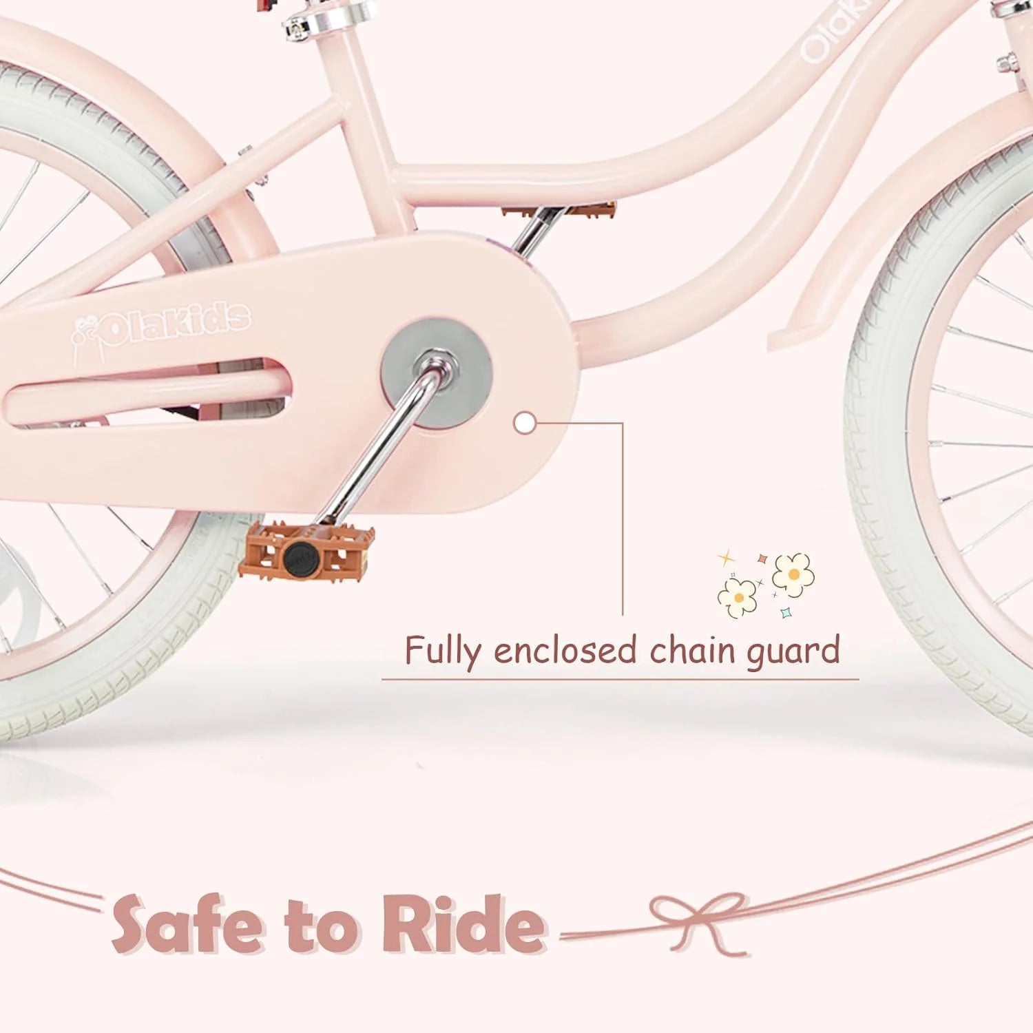 2024 OLAKIDS Kids Bike, 14 16 18 Inch Toddlers Bike with Removable Training Wheels and Rattan Basket, Safety Bell, Adjustable Seat and Handlebar, Children��s Bicycle for Girls Boys Age 3-8