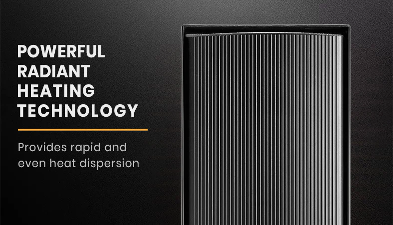 2 x BIO 2400W Outdoor Strip Heater, Radiant Electric Slimline Heat Bar Panel, 10A Plug