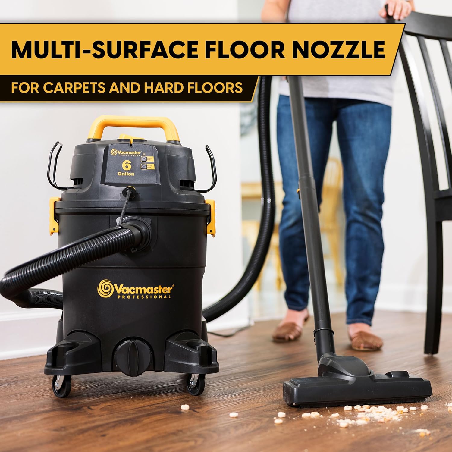 Vacmaster 3-in-1 Wet/Dry/Upholstery Shampoo Vacuum Cleaner