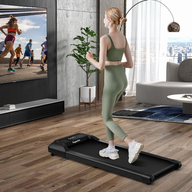 Under Desk Treadmill with Remote Control and LED Display for Home and Office