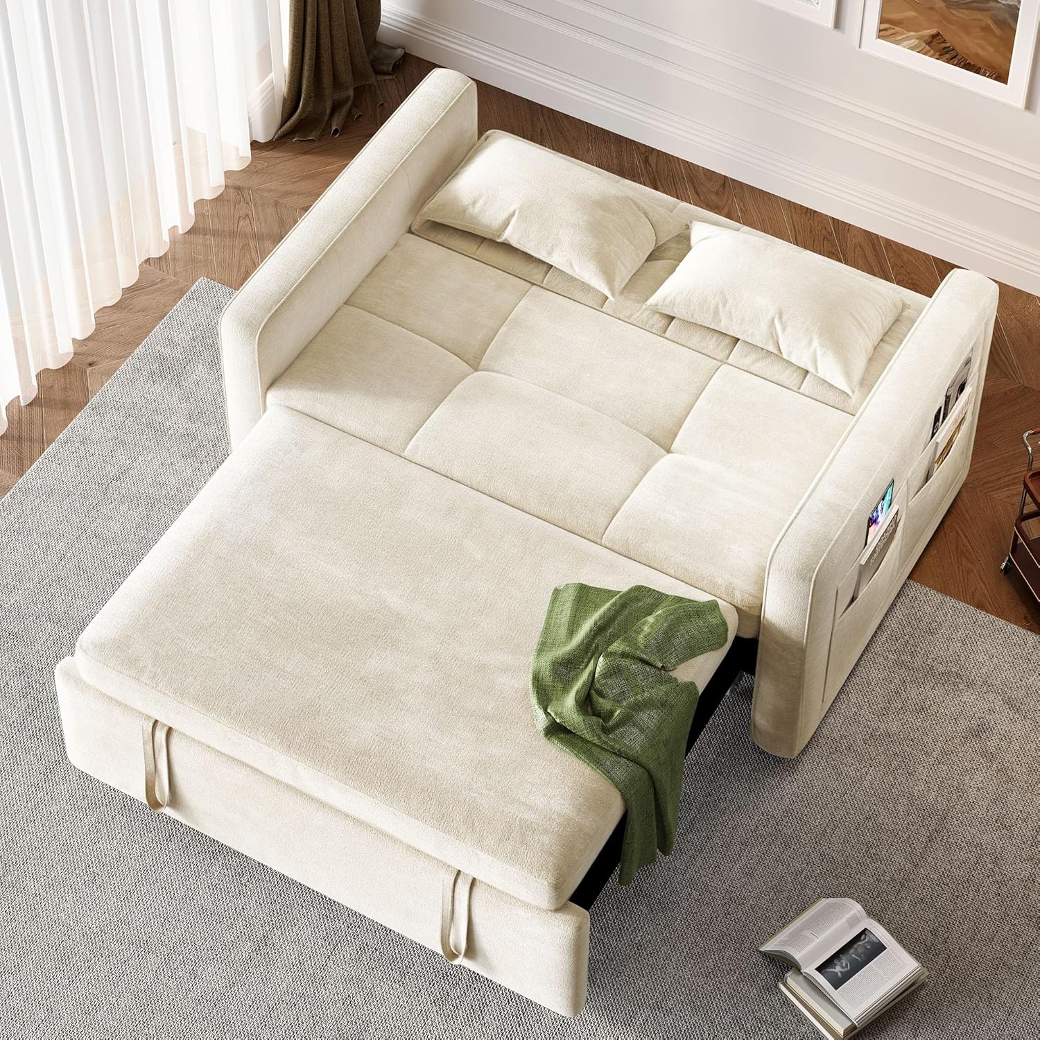 3-in-1 Convertible Sofa Bed, 55