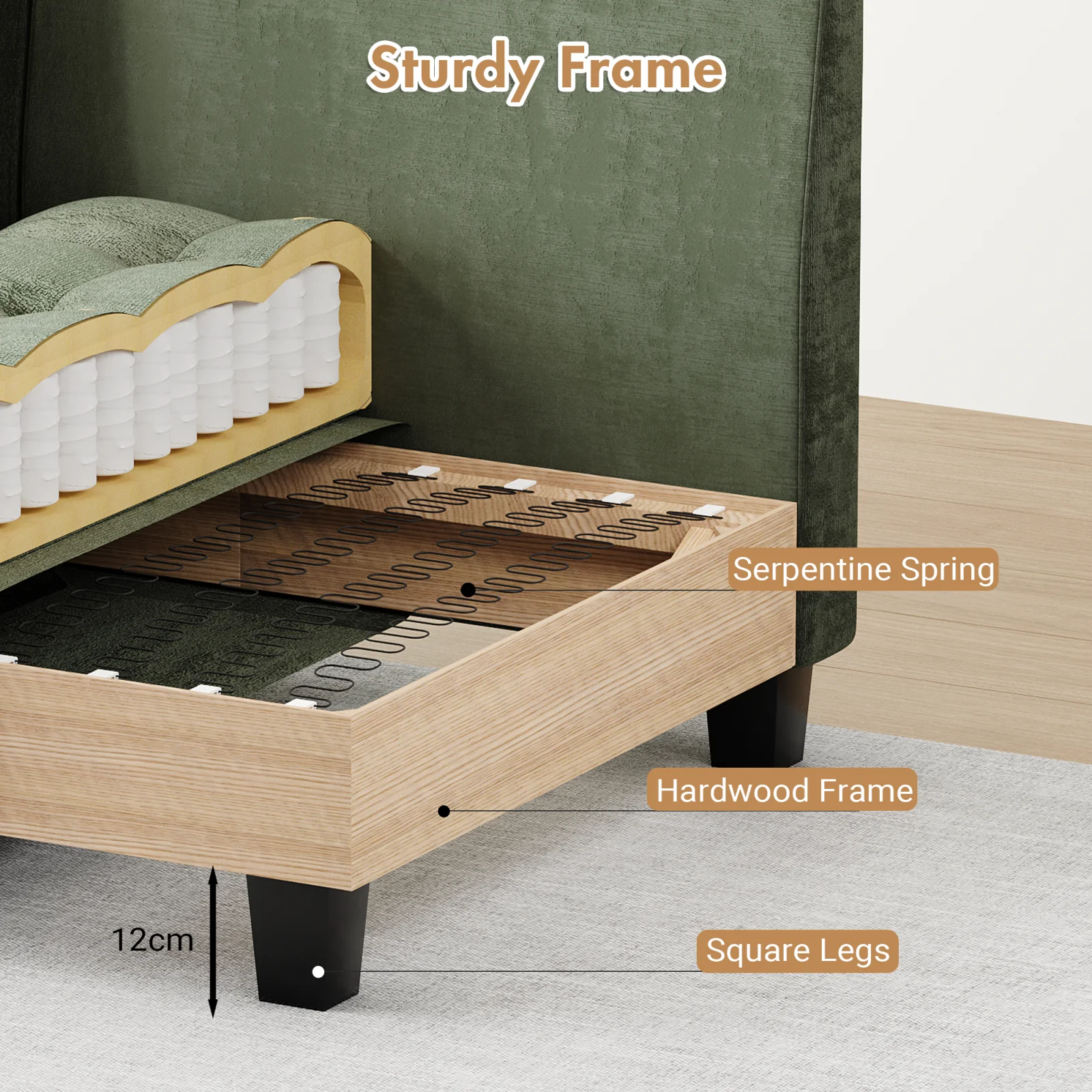 Modern Armless Sofa Chair