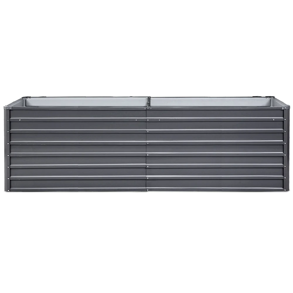 Galvanized Raised Garden Bed - 320x80x77cm Planter Box Greenfingers