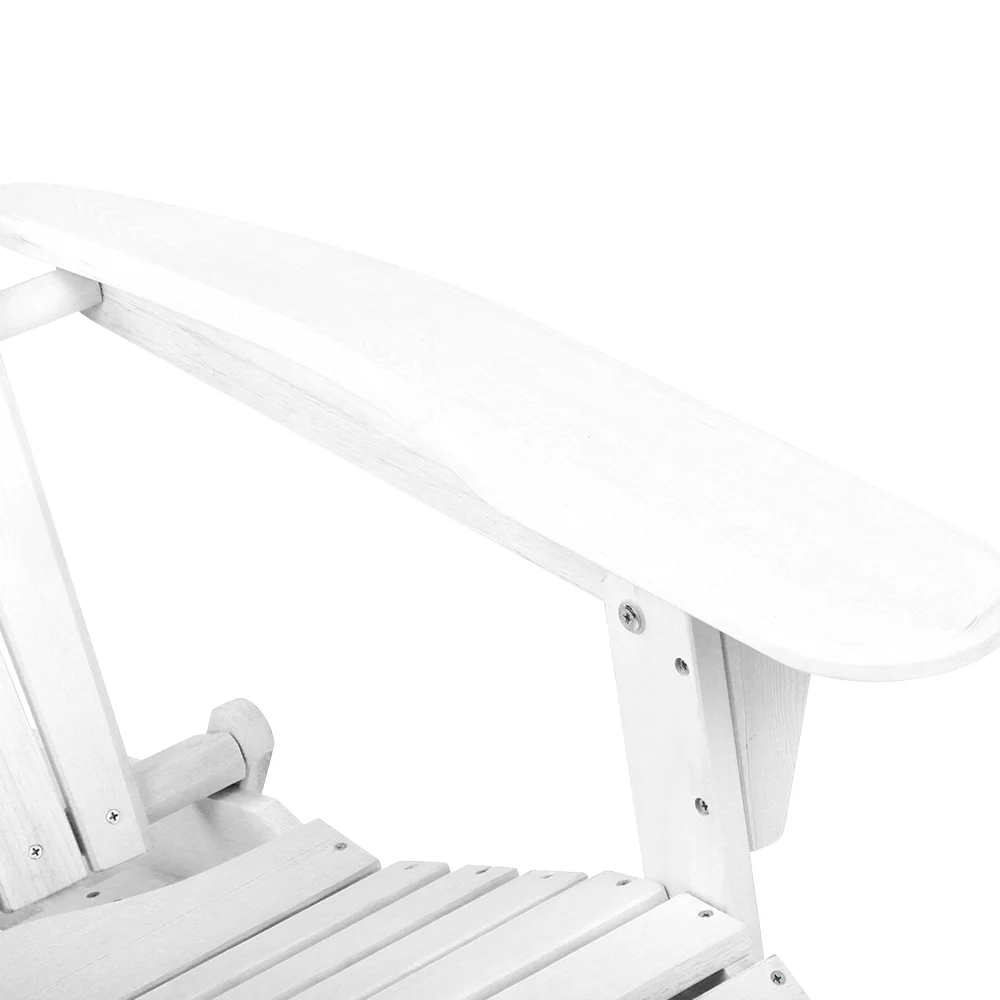 Foldable Adirondack Beach Chair, High Back, 150kg, Gardeon