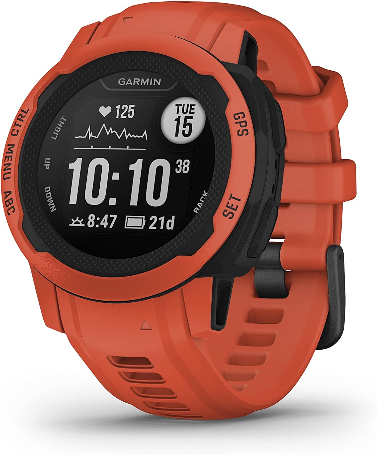Garmin Instinct 2 Solar, Graphite, Rugged GPS Smartwatch