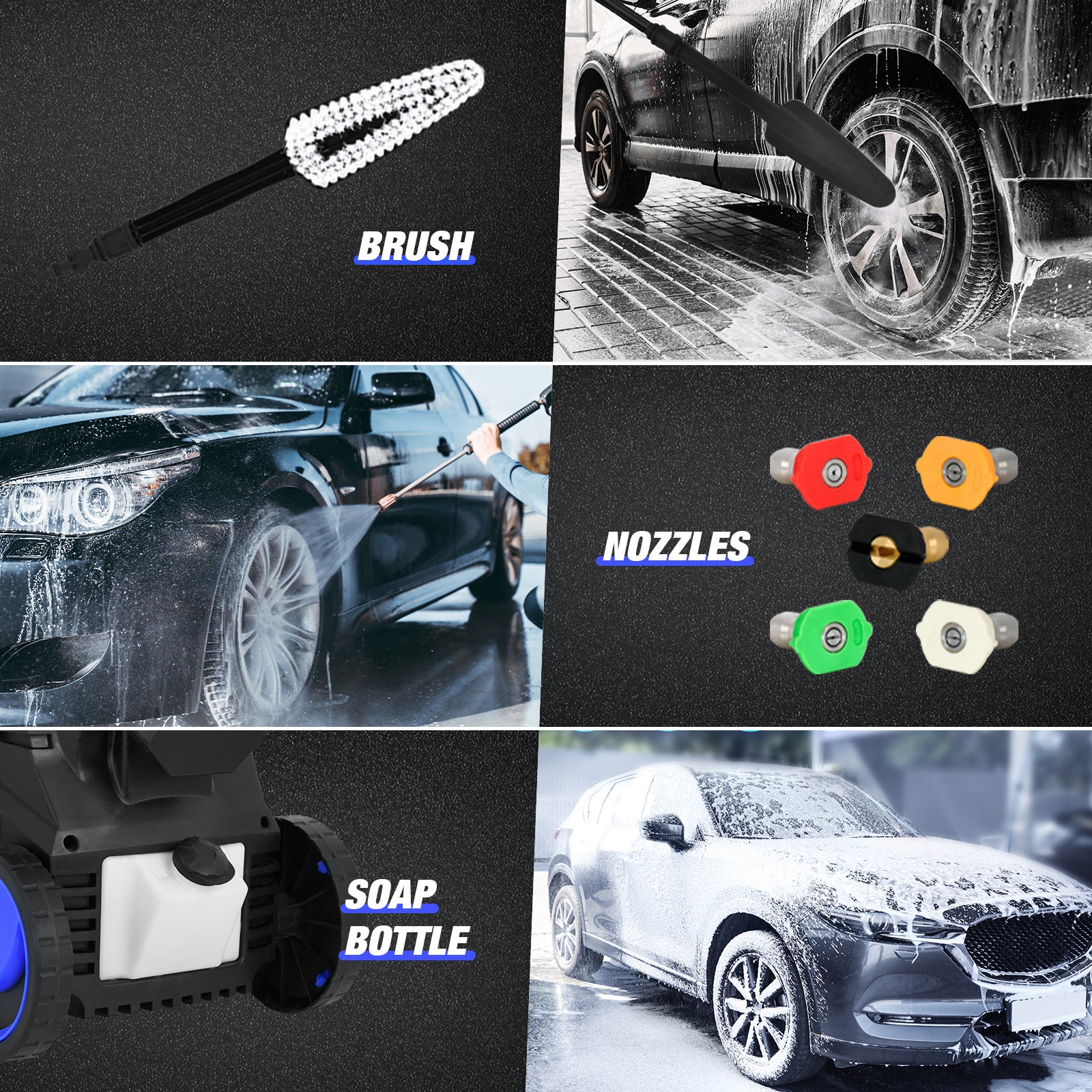 2500W 4000PSI Electric High Pressure Washer