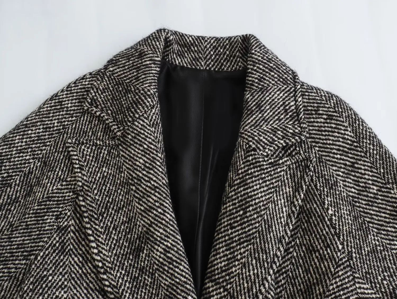 Grey Belted Wool Coat a?? Elegant Long Winter Jacket with Belt