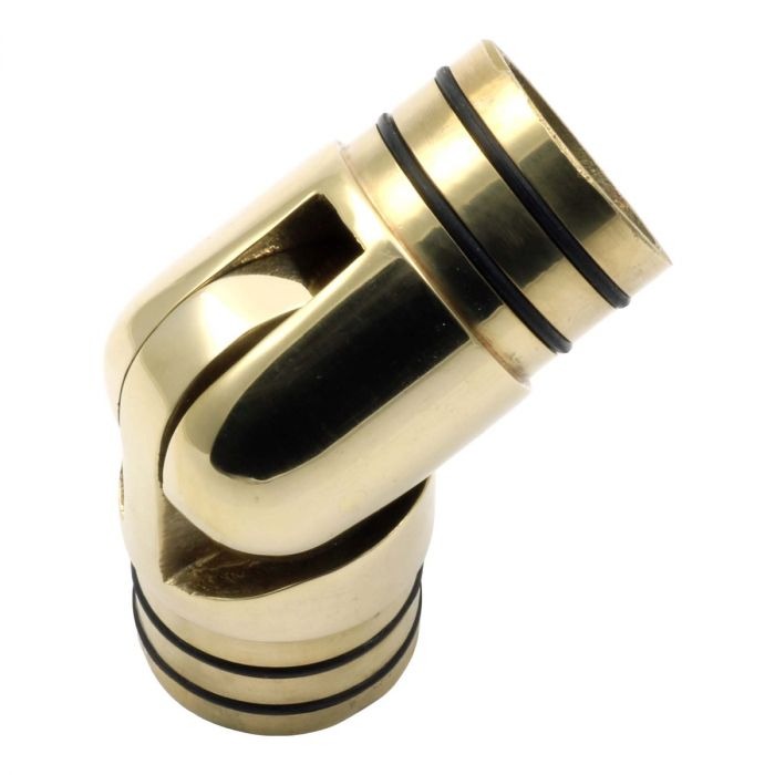 Adjustable Flush Elbow - Polished Brass