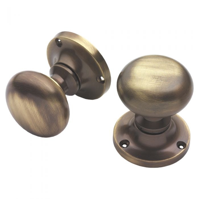 Mushroom Knob Small - Antique