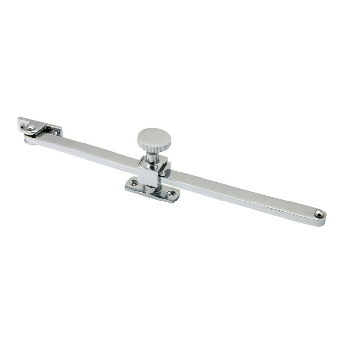 Adjustable Sliding Casement Stay - Polished Chrome