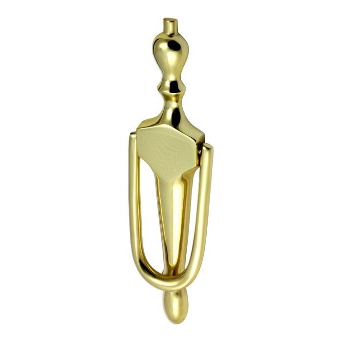 Slim Urn Knocker - Polished Brass