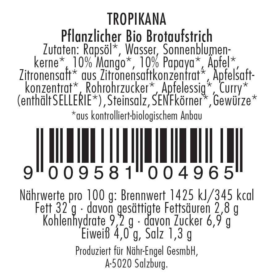 Mon Pate Tropikana Bio Aufstrich 20 Stk.