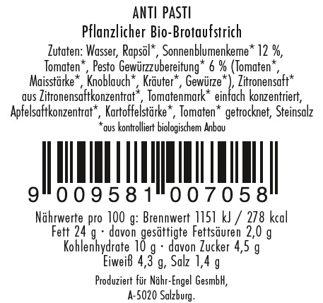 Mon Pate Anti Pasti Bio Aufstrich 20 Stk.