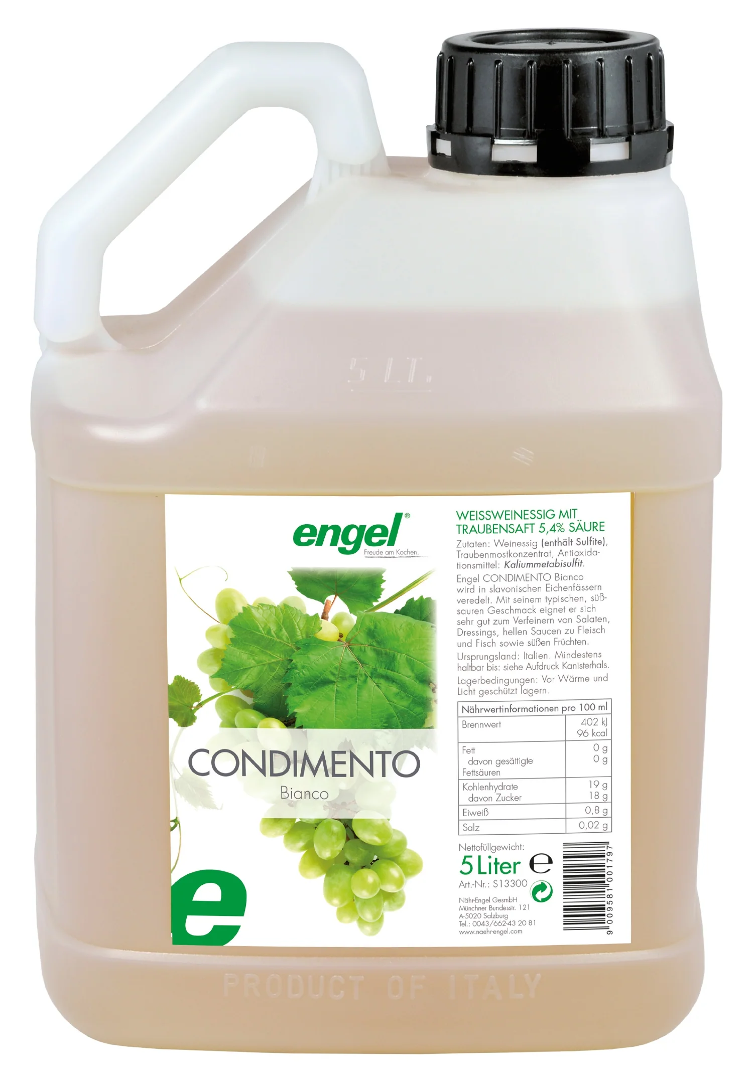 Condimento Bianco Weissweinessig 5lt. Kanister