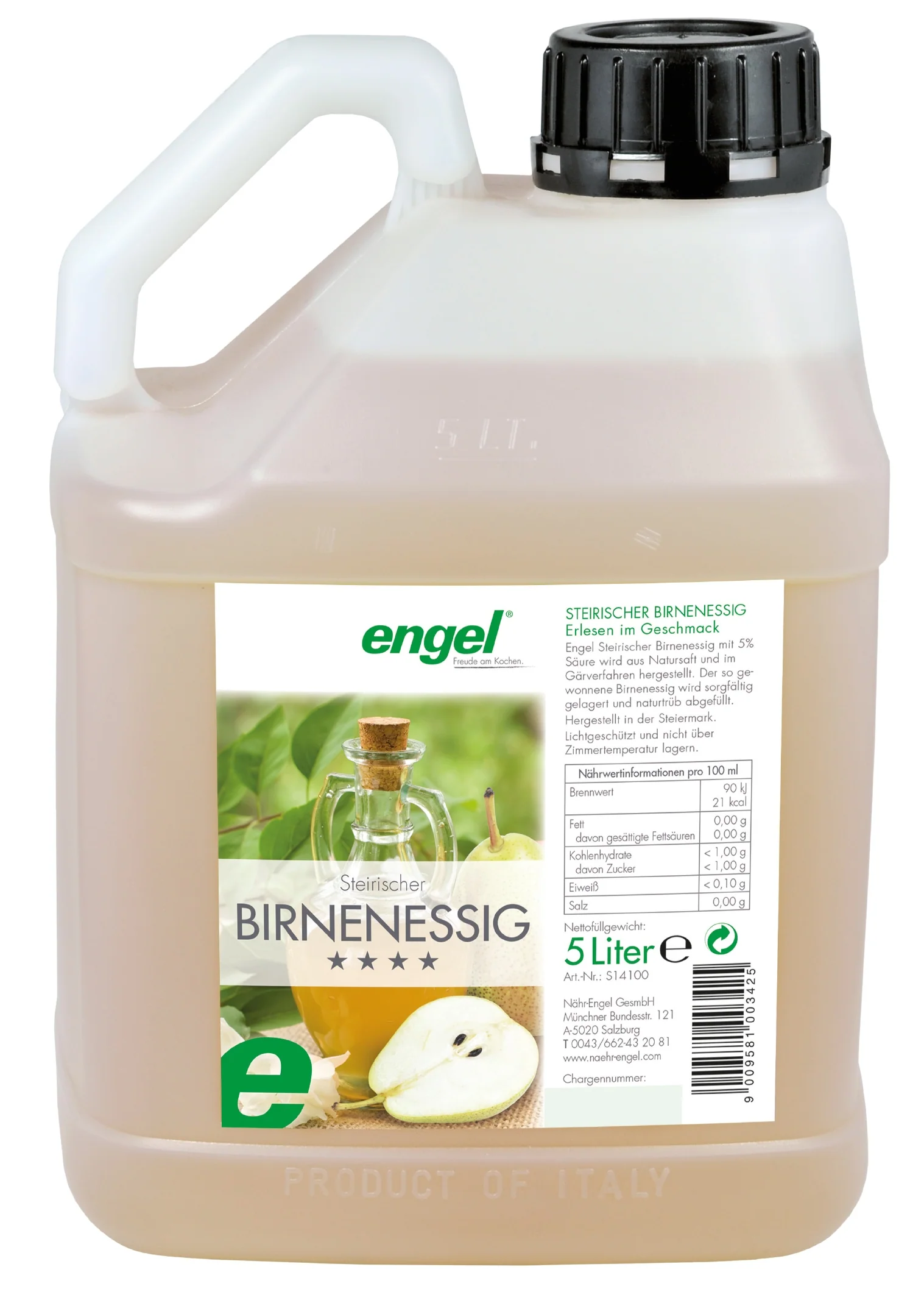 Steirischer Birnenessig naturtrüb 5lt. Kanister