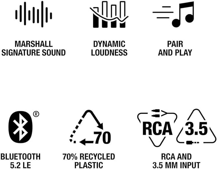 Marshall Stanmore III Bluetooth-Lautsprecher, Kabellos – Schwarz