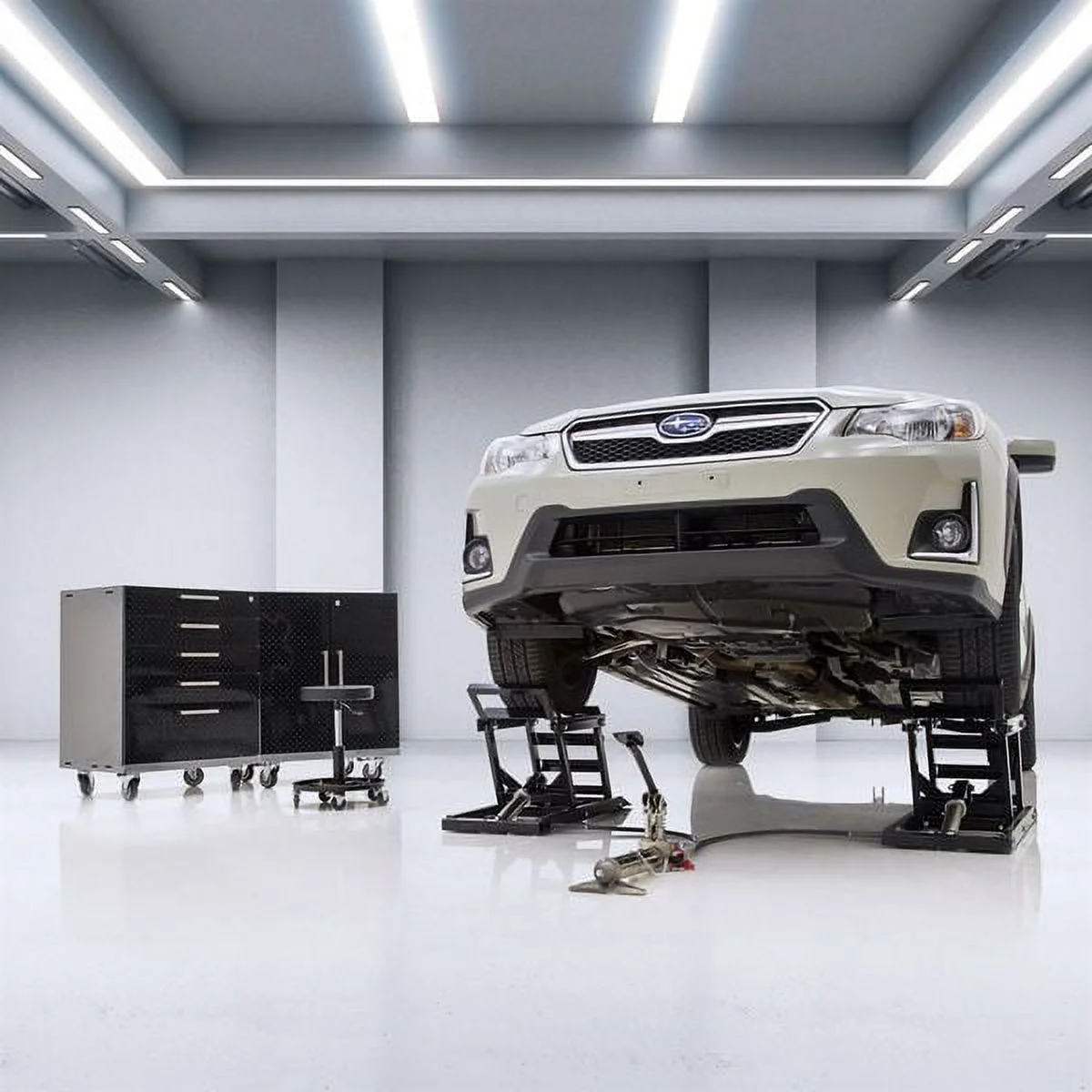 Hydraulische Hebebühne Black Widow mit Rampe – Tragkraft 3.000 lb pro Paar