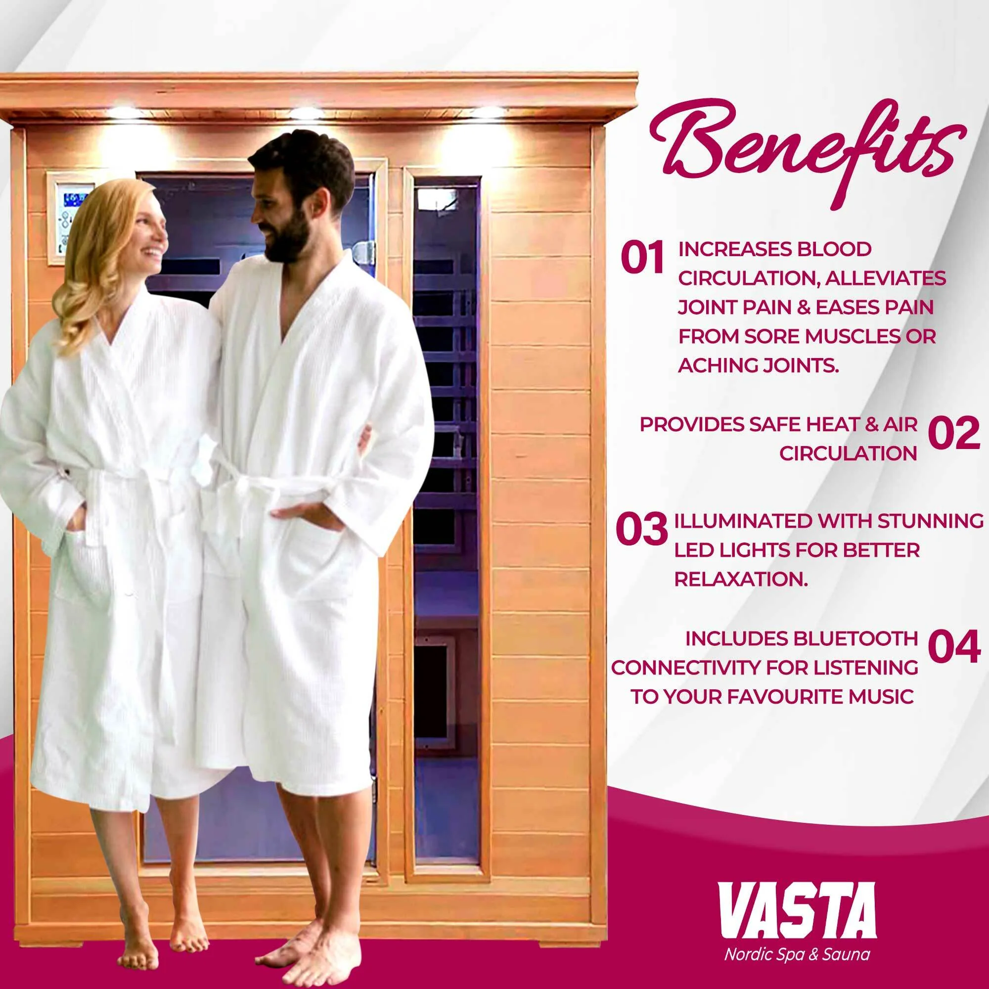 Vasta Infrarotkabine 3 Personen