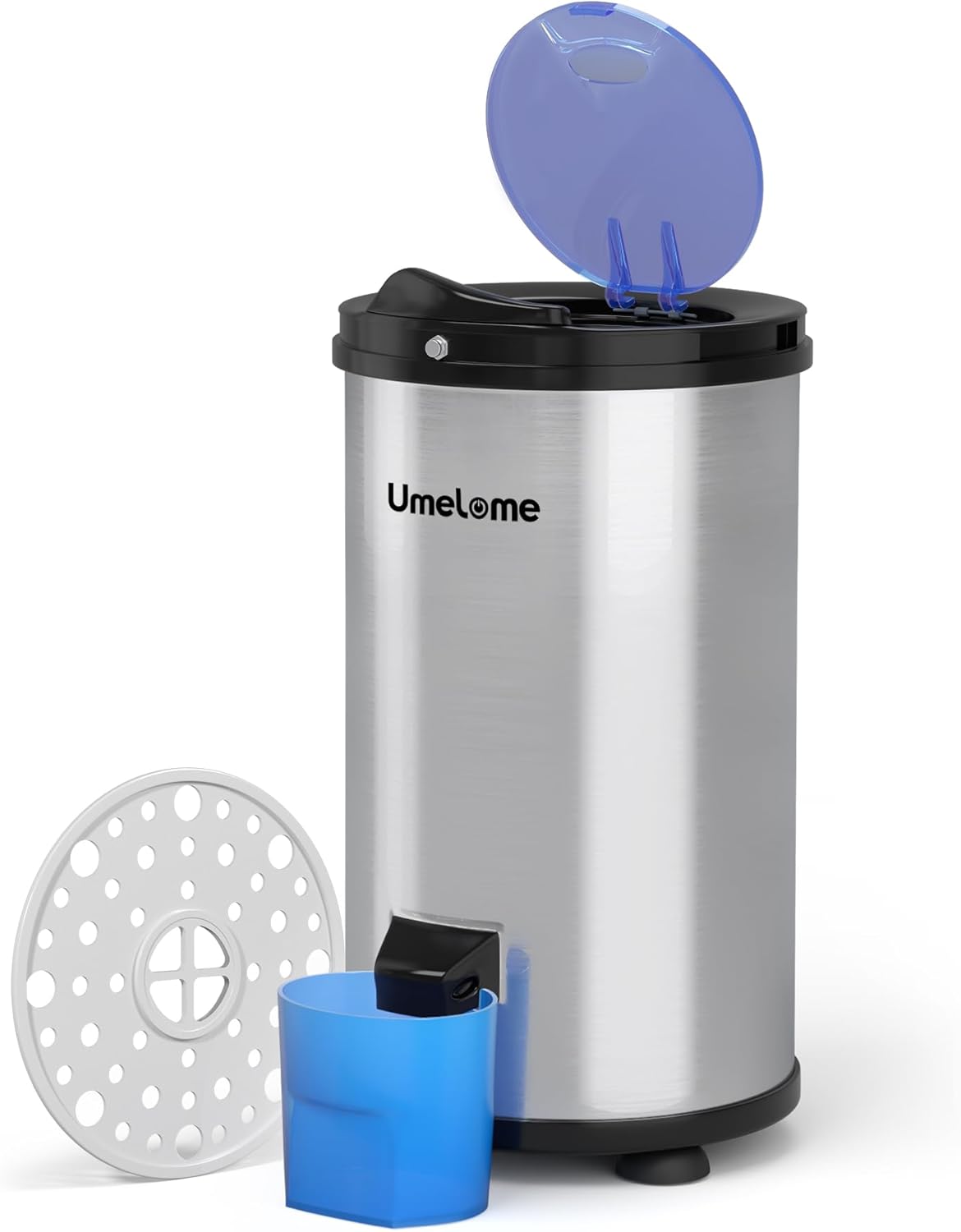 Wäscheschleuder 3200 U/min Umelome, 4KG, Energie-und Stromsparschleuder wäscheschleudern, Energieklasse A+++, Silber [Energieklasse A+++]