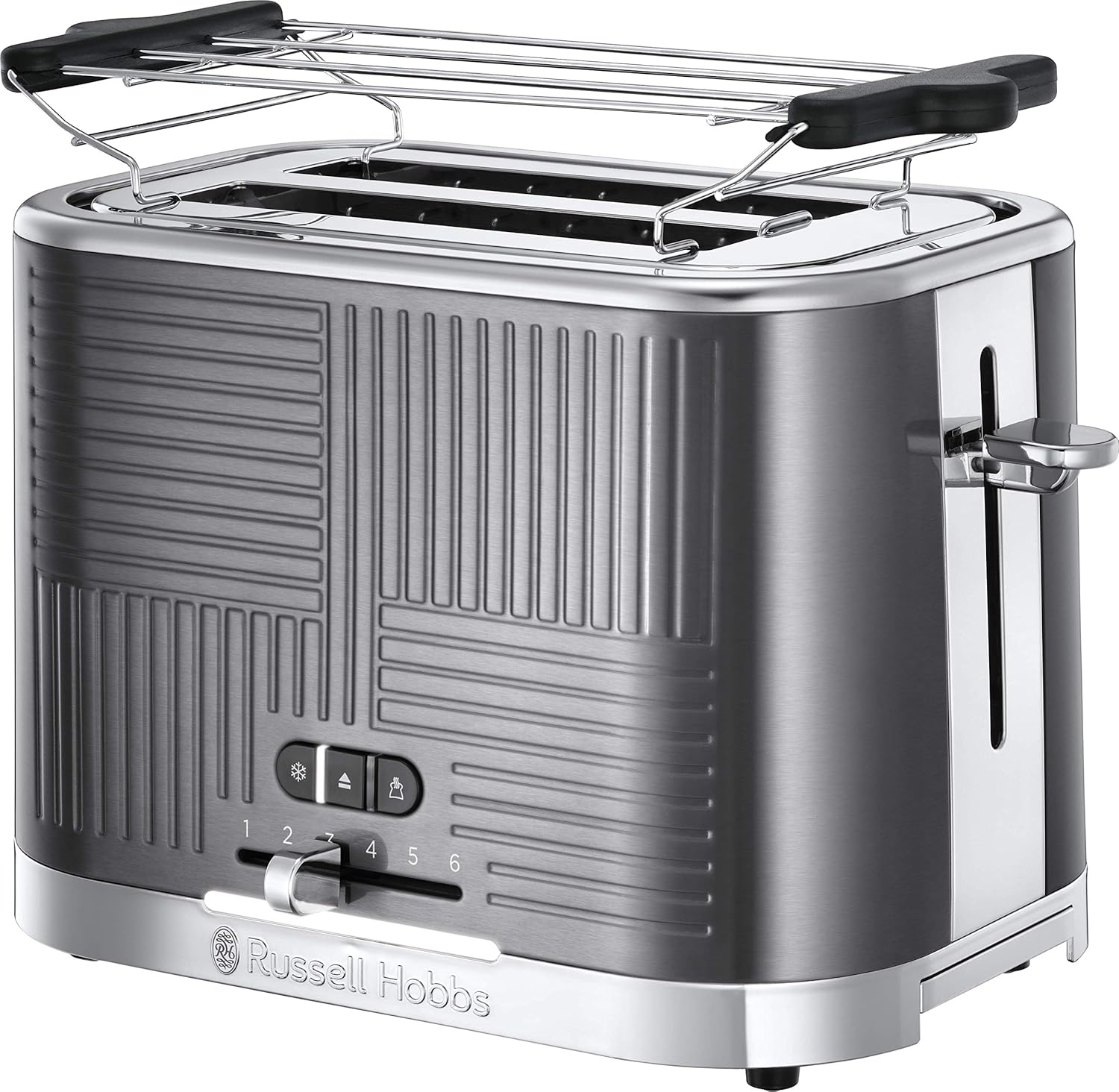 Russell Hobbs GeoSteel Frühstückset Toaster, Wasserkocher und Kaffeemaschine