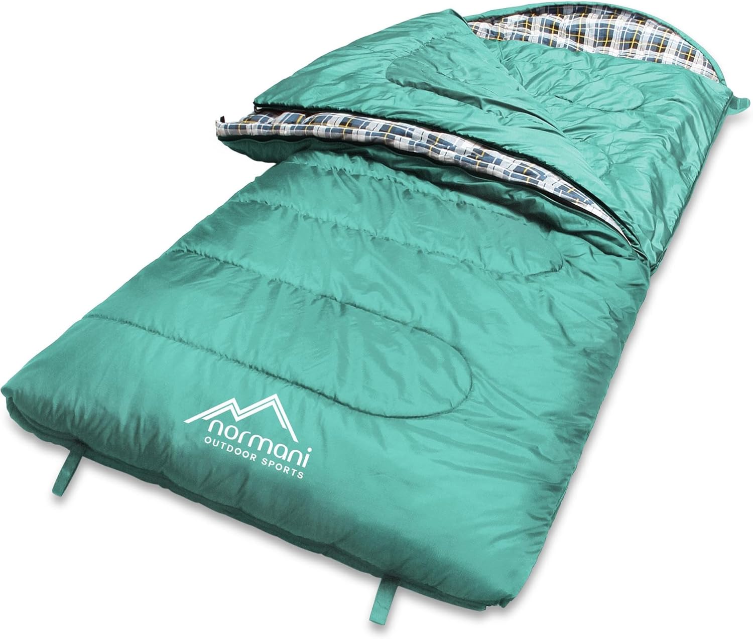 normani 4-in-1-Funktion Extrem Outdoor Schlafsack 'Antarctica' aus Nylon Rip-Stop mit 500 + 250 g/m² Hollow Fiber Füllung 220 x 90 cm