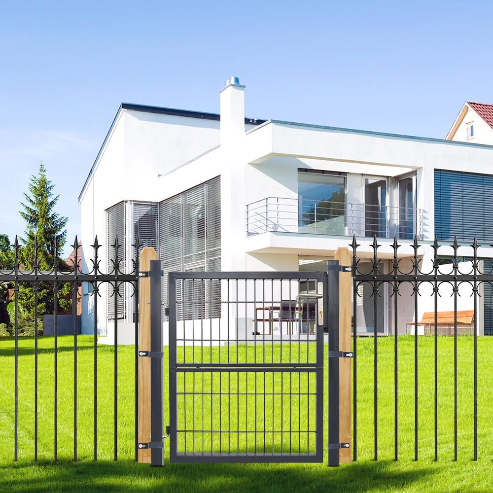 Sonnewelt Gartentor Gartentür Anthrazit Inkl. Schloss